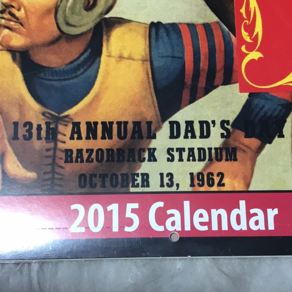 Factory sealed 2015 Arkansas Football Calendar 12 Frame Ready Covers 11x14 - Picture 2 of 11